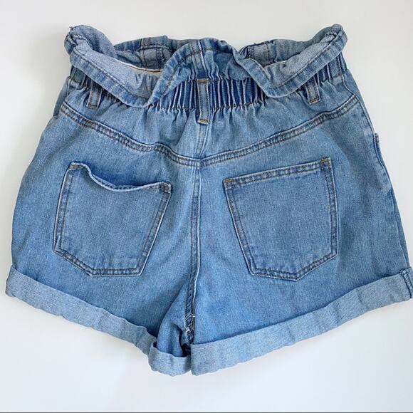 Forever 21 Contemporary Elastic Ruffle Waist Denim Shorts Size XS - Picture 8 of 8